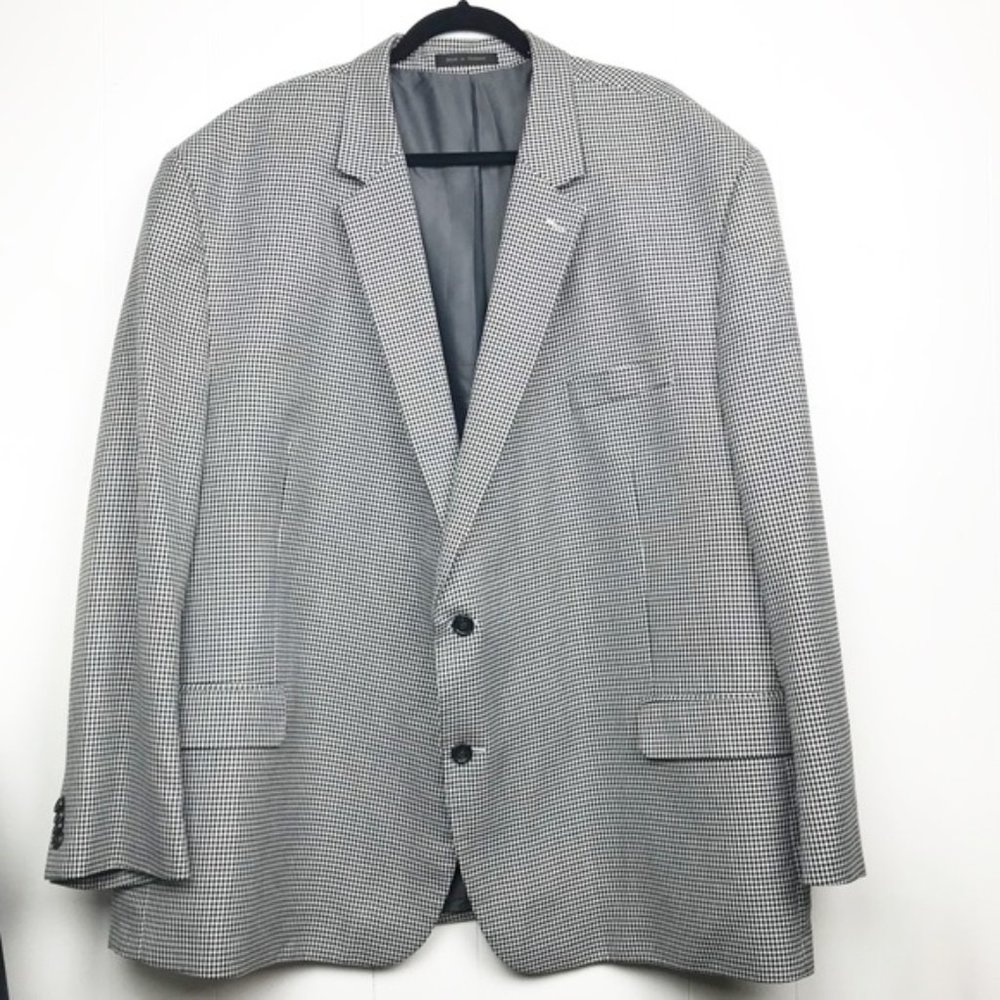 Michael Kors Men’s two-button houndstooth blazer